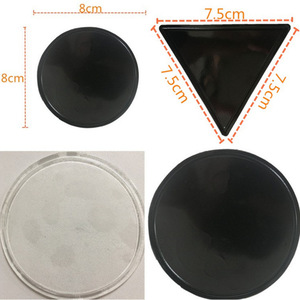 Cartoon Car Anti Slip Mat Round 8cm Black Plastic Suction Cup Center Console Dashboard Ornament - Product Image 3