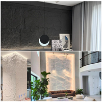 Panneaux muraux en pierre PU OEM ignifuges certifiés CE, panneau mural en pierre artificielle moderne en PU pour toit intérieur extérieur