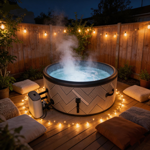 Nouvelle conception de bain à remous <span class=keywords><strong>gonflable</strong></span> pour 2 personnes et <span class=keywords><strong>jacuzzi</strong></span> pour la détente dans la cour - Product Image 1