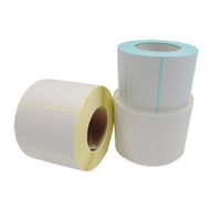 Étiquettes thermiques directes en gros, rouleaux d'étiquettes autocollantes en papier avec colle thermofusible