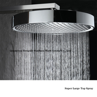 Système de douche thermostatique de luxe au design moderne en acier inoxydable et cuivre avec barre coulissante à poignée unique et jet de pulvérisation pour salle de bain