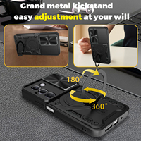 Étuis pour téléphone portable Armor Slide Camera pour Redmi 15 4G 5G 15C 14C Note 14 Pro + pour Xiaomi 17 Pro Max 15T Pro 15 Ultra Lens Covers