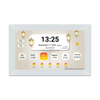 Reloj Azan Inteligente con Wifi PROS, Reloj Islámico Digital con Audio del Corán, Horarios de Oración, Sonidos de Oración Automáticos para Todo el Mundo, Oración Musulmana