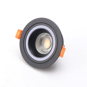 Cadre de downlight encastré rond GU10 MR16, anti-éblouissement, pour <span class=keywords><strong>spot</strong></span> LED, module réglable, cadre de downlight LED - Product Image 5