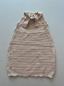 Abito Estivo da Spiaggia Casual <span class=keywords><strong>per</strong></span> Ragazze, in Cotone all'<span class=keywords><strong>Uncinetto</strong></span>, Lunghezza al Ginocchio, ODM, Schiena Scoperta, Senza Maniche, Ecologico e Traspirante - Product Image 4
