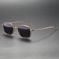 Nouvelles Lunettes de Soleil Polarisées en Titane Pur pour Hommes, Tendance Mode, Protection UV400, Idéales pour la Conduite et les Activités de Plein Air, Vente en Gros