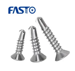 China Wholesale Self Drilling Screws Philip Cross Countersunk Flat Head Stainless Steel Drilling Screws