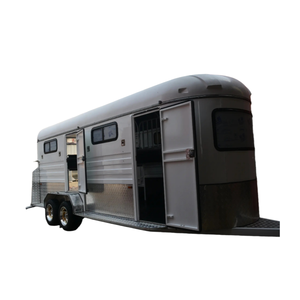 Rimorchi per Cavalli Calicoo da 26 Piedi, Rimorchio a 3 Piani per Trasporto Bestiame, Standard Austriaco e USA, Rimorchi per Trasporto Cavalli da 4000kg - Product Image 1