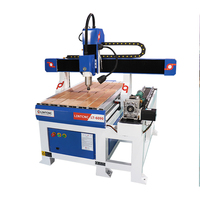 Machine de fraisage CNC Artcam 1212 6090 pour le travail du bois, avec table à vide, fraiseuse de bureau, 4 axes, perceuse à bois 3D