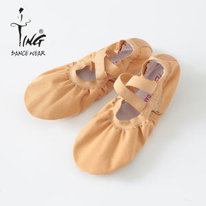 Zapato de <span class=keywords><strong>Ballet</strong></span> personalizado rosa para niñas de baja edad profesional de alta calidad, zapato de <span class=keywords><strong>Ballet</strong></span> de baile de <span class=keywords><strong>suela</strong></span> dividida de lona personalizado - Product Image 2