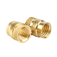 Inserts filetés M1 M1.2 M1.4 M1.6 M1.7 M2 M2.5, écrou à fusion à chaud, écrou à sertir, écrou en laiton moleté pour plastique