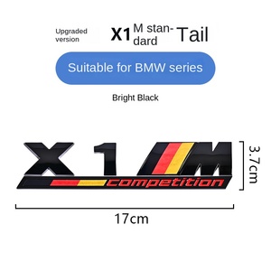 Emblema Decorativo para Autos con Logotipo para Modelos X1/X3/X5/X6/X7, Diseño Deportivo de Competición, Material ABS, Logotipo Samurai Negro - Product Image 6