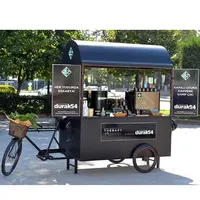 Açık 3 tekerlekler kahve büfe yiyeceği sepeti dondurma kargo Carte Noire suyu kahve arabası elektrikli bisiklet Kiosk iş gıda kamyon