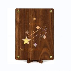 Emballage de cadeau en bois <span class=keywords><strong>carte</strong></span> du monde <span class=keywords><strong>personnalisé</strong></span> argent personnaliser cadeau avec support pour anniversaire voyage mariage argent cadeau maison ornements - Product Image 5