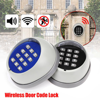 433.92MHz Keypad Kode Bergulir 2CH Kunci Pintu Digital Nirkabel dengan Kata Sandi untuk Kontrol Jarak Jauh, Masuk dengan Keypad, Pembuka Pintu Garasi/Pintu Geser
