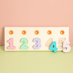 Gioco Matematico Montessori in Legno per Bambini, Tavola con Pioli per Conteggio Numerico e Blocchi per Abbinamento Forme, Set Educativo per l'Apprendimento Precoce - Product Image 5