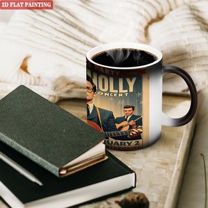 <b>Ceramic</b> <b>Mug</b> 11oz Heat Sensitive Color Changing Cup Frosted Black Daily Use - Product Image 3