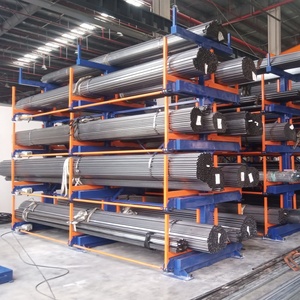 פרופיל צינור פלדה מדפי אחסון פלדה גלגול החוצה מדפים צינור טלסקופי צינור פלדה כבד - Product Image 4