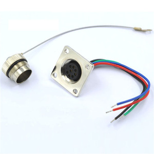 Conectores Circulares CSP C091 de 3-8 Pines, Conectores de Aviación, Instalación por Soldadura, Contactos de Latón Plateado - Product Image 2