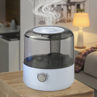 Diffuseur d'huiles essentielles électrique, humidificateur ultrasonique, capacité 3L, faible bruit 35dB, affichage numérique sur table, bouton d'aromathérapie