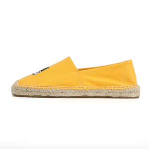 <span class=keywords><strong>Espadrilles</strong></span> plates d'été faites à la main pour femmes, respirantes, semelle intermédiaire en chanvre, couleurs mélangées, broderie <span class=keywords><strong>orange</strong></span> vif - Product Image 4