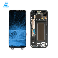 Layar Sentuh OLED Yiifix untuk Samsung Galaxy S8 S9 S10 Plus S20 S21 S22 S23 S24 Ultra Mendukung Sidik Jari Pengganti Layar LCD