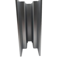 Profilé en aluminium pour installation de balustrade de balcon sans cadre en verre en forme de U, vente en gros