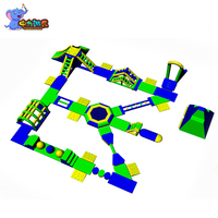 Équipement de divertissement extérieur personnalisé, parc aquatique gonflable, parcours d'obstacles, île flottante pour adultes
