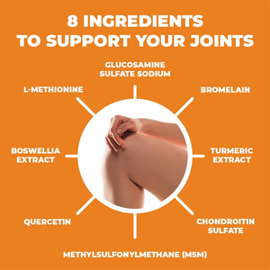Capsules de Glucosamine Chondroïtine Premium 90 Capsules Complément Alimentaire pour le Soutien des Articulations pour Adultes Complément Alimentaire Glucosamine Chondroïtine - Product Image 3