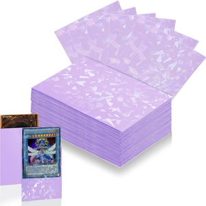 Protège-cartes holographiques en PP de luxe, résistants aux UV, personnalisés en usine, haute qualité, film transparent, couleur personnalisée - Product Image 1