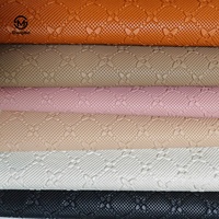 Tissu en cuir synthétique PVC Rexine imperméable gaufré écologique pour meubles et utilisation décorative automobile