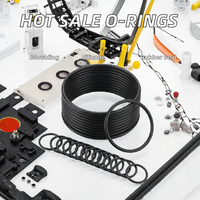 Joint d'étanchéité en caoutchouc noir, joint torique EPDM, néoprène, silicone, anneaux d'étanchéité industriels moulés sur mesure