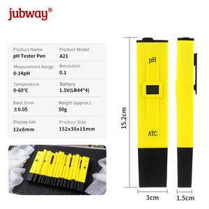 Jubway Qualitäts-OEM Anpassbarer Digitaler pH-Stift aus ABS-Material mit 0,01 pH Genauigkeit und Automatischer Kalibrierung für Trinkwasser-Tests - Product Image 2