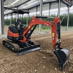 2.5 Ton mikro ekskavator EPA untuk mesin Kubota pengiriman cepat Orchard Bagger penggali pertanian <span class=keywords><strong>Mini</strong></span> Cina ekskavator inti pompa Motor gigi - Product Image 1