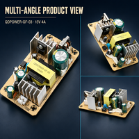 Alimentation à découpage isolée ultra-mince personnalisée 15V 4A 60W pour amplificateur audio, éclairage LED, terminal de point de vente CE
