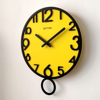 Horloge murale numérique 3D en bois style nordique minimaliste, silencieuse et créative, pour la décoration intérieure moderne du salon, électronique grand public