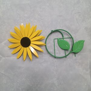 Sắt nghệ thuật hiện đại ngoài trời hướng dương không thấm nước cối xay gió trang trí sân vườn với kim loại kết thúc - Product Image 5