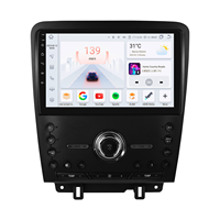 CARUPEZ Layar Sentuh Android 10 inci untuk Dashboard Mobil, Head Unit Stereo dengan Navigasi GPS untuk Ford Mustang 2010-2014 Nirkabel