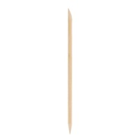 Bâton en bois jetable orange à double tête 7.5cm 17.8cm Poussoir de peau morte Dissolvant de cuticules d'ongles Bâtonnets de manucure Poussoir de cuticules