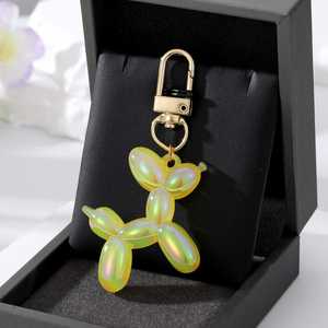 Wholesale Cartoon Cartoon Creative Small <b>Animal</b> Pendant Large Laser <b>Balloon</b> Dog Keychain Key Pendant - Product Image 6