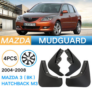 Guardabarros Completos para Automóvil, Piezas de Repuesto, Nuevo Producto Popular para <span class=keywords><strong>Mazda</strong></span> <span class=keywords><strong>3</strong></span> Sedán <span class=keywords><strong>1.6</strong></span> 2004-2008, Guardabarros Delanteros y Traseros Negros - Product Image 4