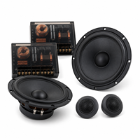 YINBART Metal 8-inci Woofer Tweeter Speaker Combo Kit dengan Pengontrol Nada yang Dapat Disesuaikan Sistem Audio Bass Treble OEM ODM