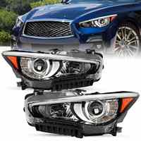 FITS INFINITI Q50 2018-2019 PHARES PHARES LAMPES SANS PAIRE ADAPTATIVE full LED HID avec AFS