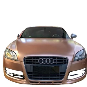 Pegatina de envoltura de coche de oro rosa de Metal puro de alta calidad, película de envoltura de vinilo que cambia de <span class=keywords><strong>Color</strong></span> para garantía de carrocería de coche 5 años - Product Image 1