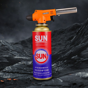 Briquet torche métallique réglable et rechargeable, coupe-vent, <span class=keywords><strong>pour</strong></span> barbecue extérieur, camping, <span class=keywords><strong>cuisine</strong></span>, allumeur au <span class=keywords><strong>gaz</strong></span> butane - Product Image 2