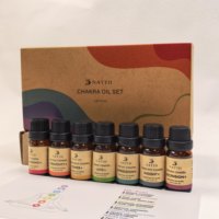 Huile essentielle 7 chakras NATTH, 100% extrait végétal pur, sans parfum, méditation et équilibrage énergétique