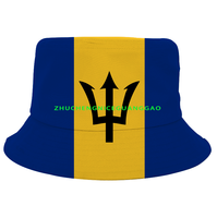 Chapeau Bob Drapeau Syrien Araméen pour Femmes et Hommes, Chapeau de Pêcheur Patriotique, Casquette d'Été Anti-UV pour Voyage, Plage et Pêche