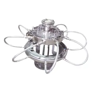 Pulverizador de molino de chorro de aire en espiral de polvo superfino de laboratorio/Molino de chorro de aire a la venta
