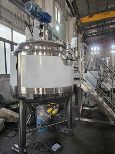 Chân không homogenizing emulsify bể duy nhất cho kem dưỡng da dầu gội Gel tắm Kem dưỡng ẩm nước sốt sữa sản phẩm Máy làm - Product Image 5