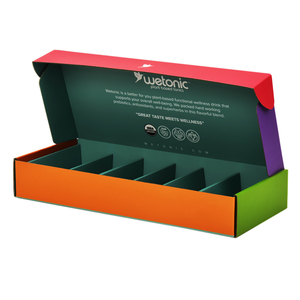 Hộp bưu phẩm với biểu tượng tùy chỉnh sóng hộp chai bao bì món ăn Divider nước giải khát chai nước vận chuyển hộp với ngăn - Product Image 5